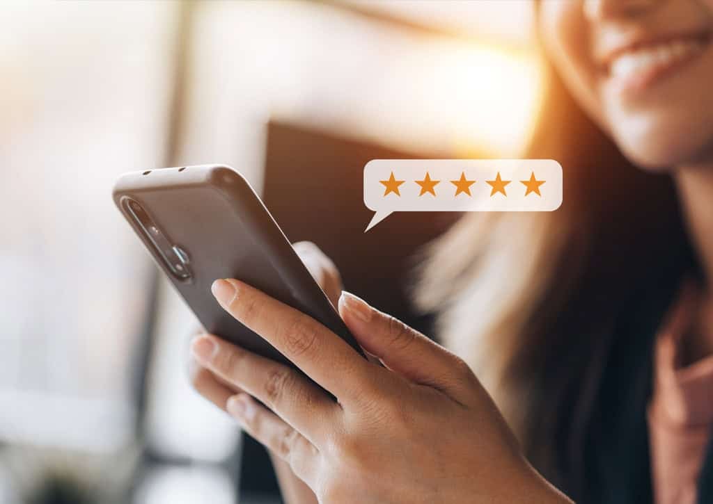 happy clients into 5 star reviews