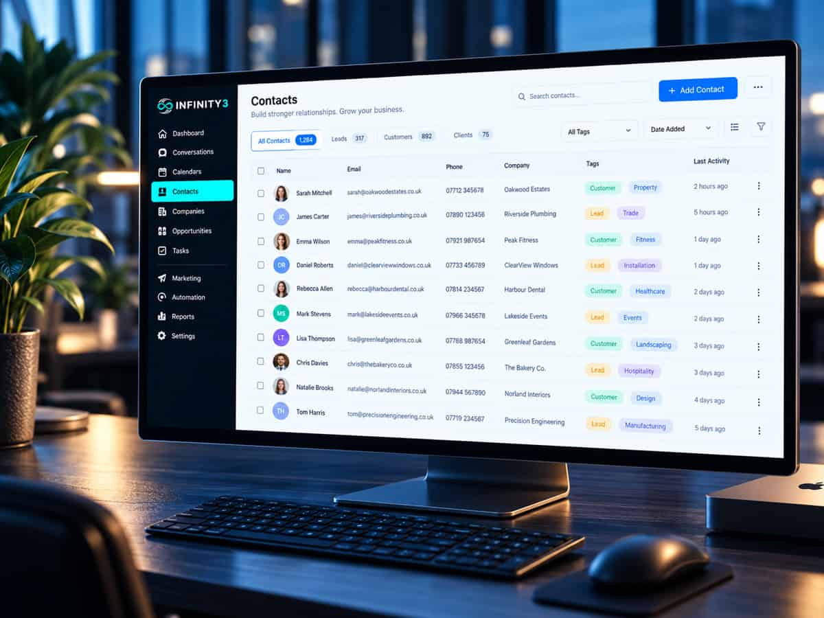 infinity3 customer management