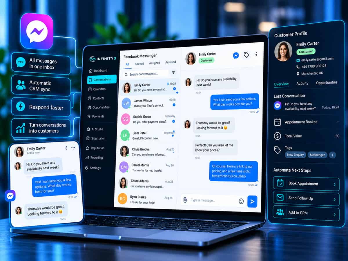 infinity3 facebook messenger