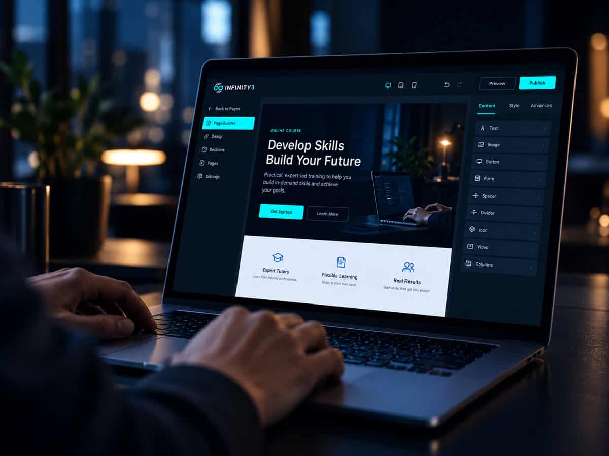 infinity3 landing pages