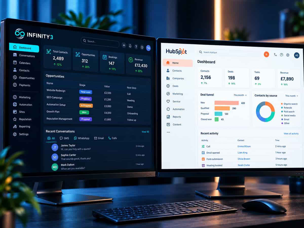 infinity3 vs hubspot
