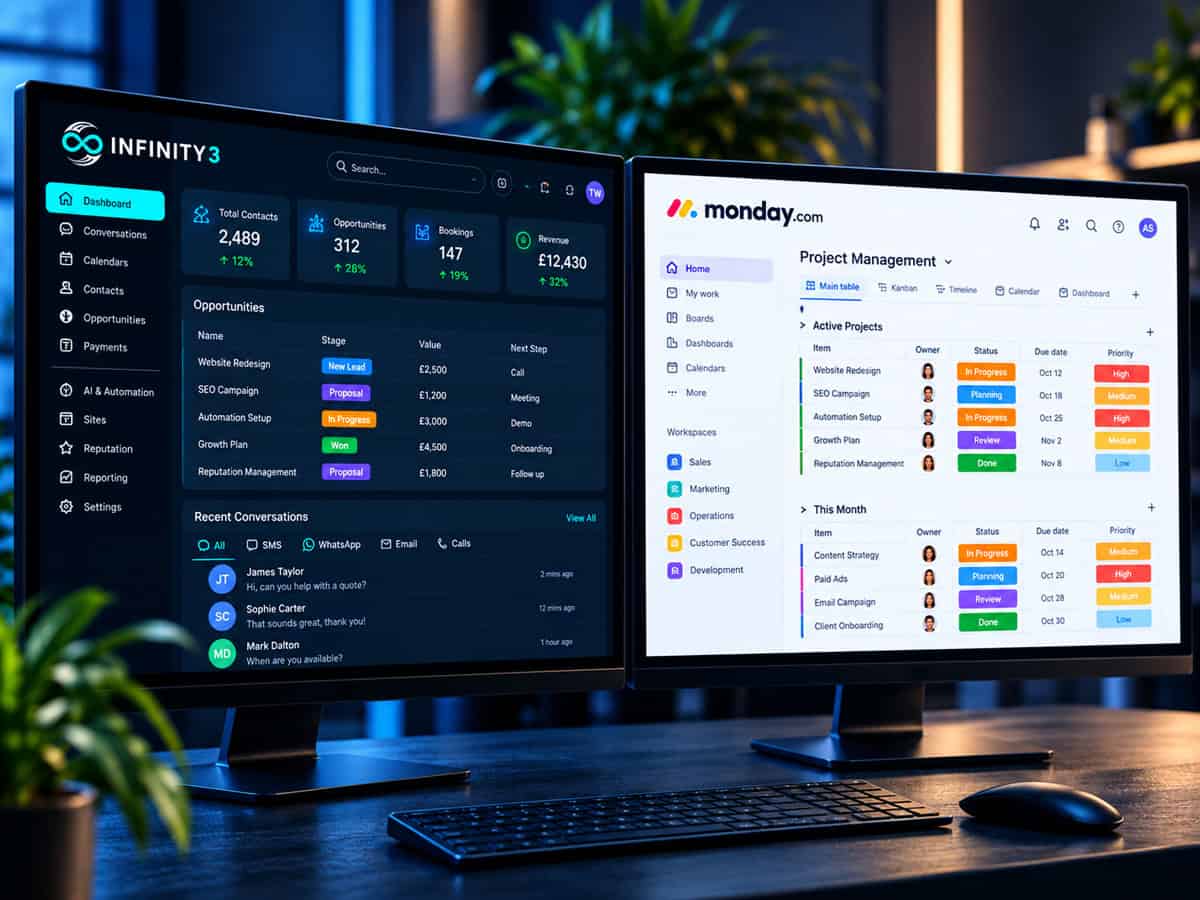 infinity3 vs monday com