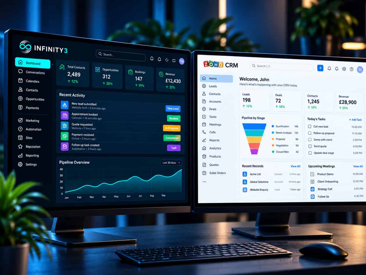 infinity3 vs zoho crm