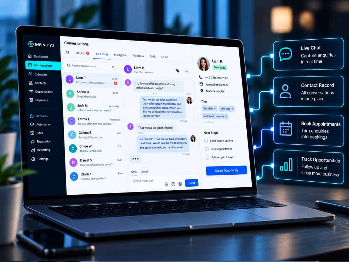live chat crm